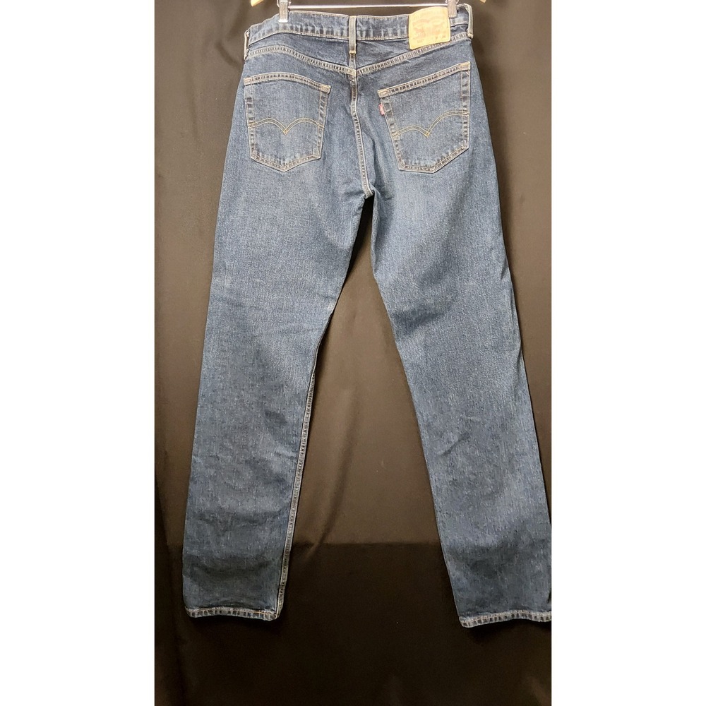 Levis 505 Regular Fit Straight Leg Jeans Blue Denim 36x36 00505-1455